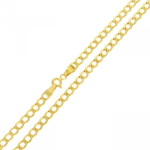 Złoty łańcuszek pancerka dmuchana 55cm LA.00660 pr.585