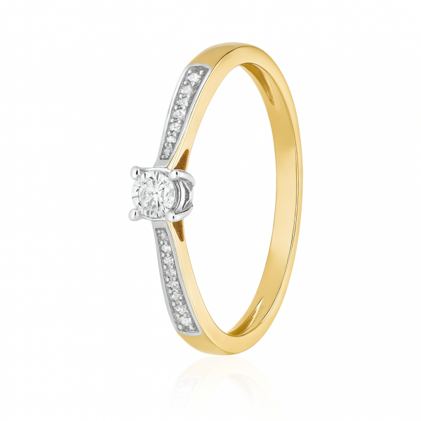 Złoty Pierścionek z Diamentami 0,7ct – Biżuteria Damska Złoto 585