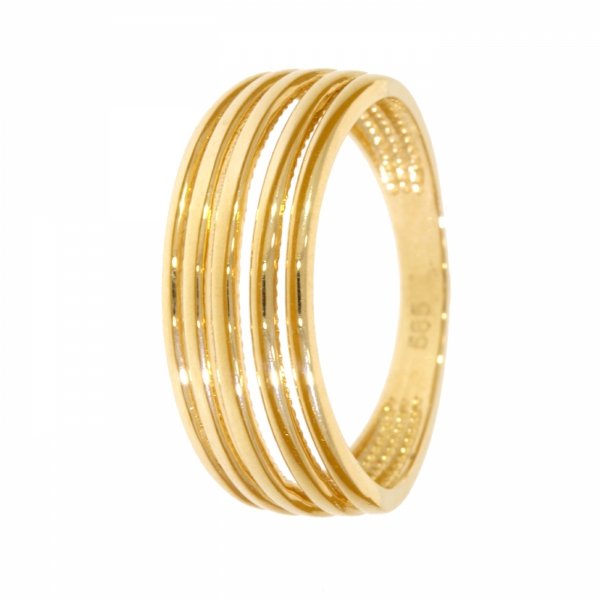  Złoty szeroki pierścionek PR.00726 pr.585