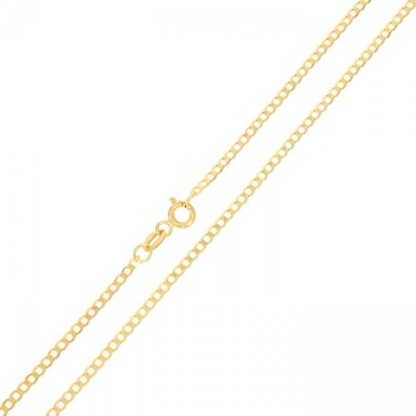 Złoty łańcuszek pancerka grawerowana 55cm LA.00956 pr.585