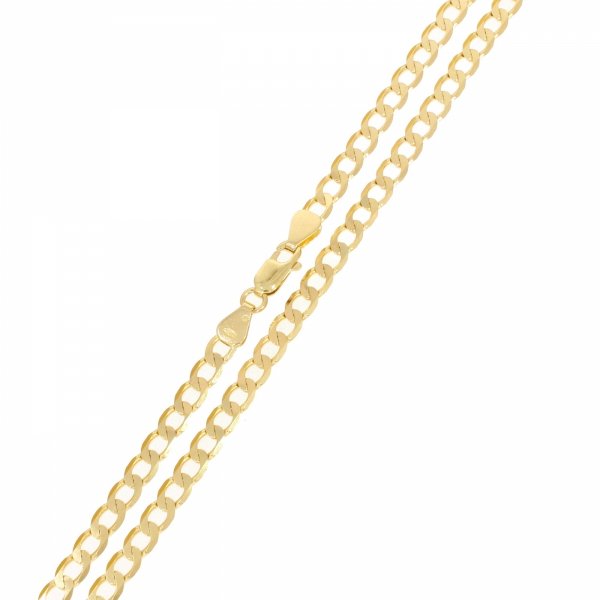 Złoty łańcuszek pancerka 55cm LA.01786 PR.585