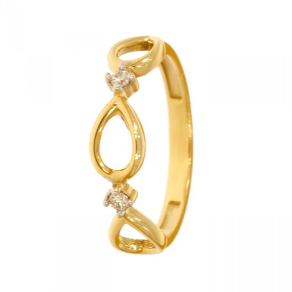 Złoty pierścionek  cyrkonią PR.00602 pr.585