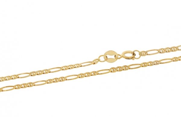 Złoty łańcuszek damski ozdobny 45cm LA.00192 pr.585