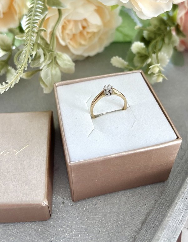 Złoty Pierścionek z Cyrkonią – Kod: PR.01175 PR.585