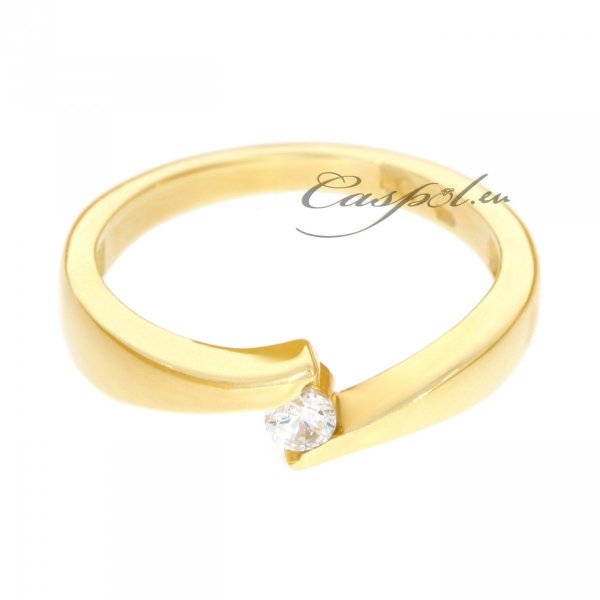 Złoty pierścionek z cyrkonią PR.00413 pr.585