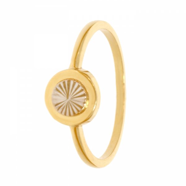 Złoty pierścionek dwukolorowy PR.01001 pr.585