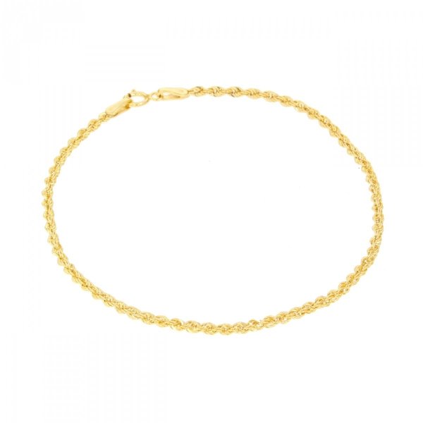 Złota bransoletka o splocie łańcuszkowym corda BR.00855 pr.585