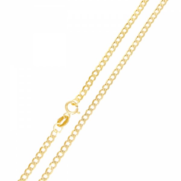  Złoty łańcuszek pancerka pełna 50cm LA.01235 pr.585