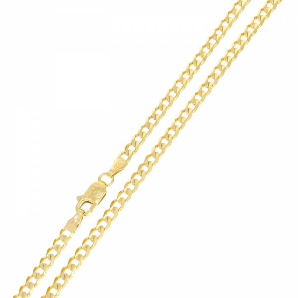 Złoty łańcuszek pancerka 60cm LA.01232 pr.585