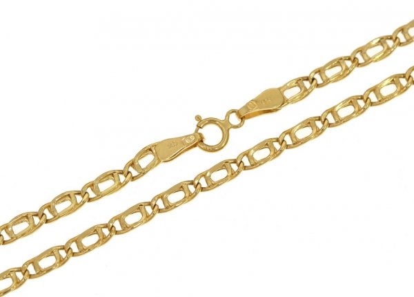 Złoty łańcuszek damski spinacz 45cm LA.00269 pr.585