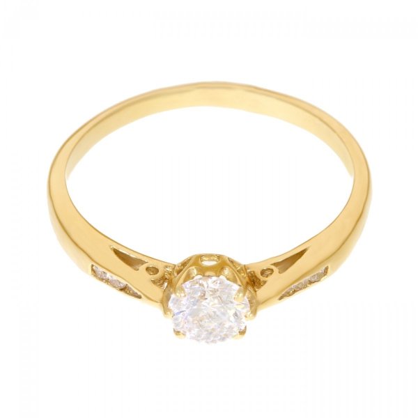 Złoty pierścionek z cyrkoniami PR.00049 pr.585