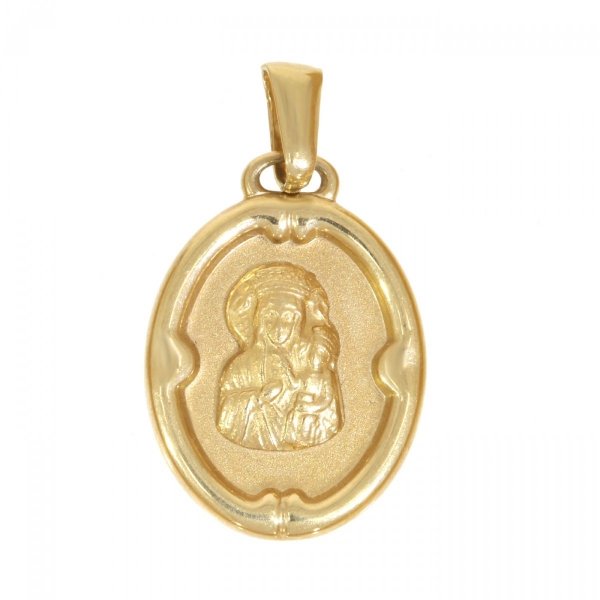  Złoty medalik z wizerunkiem Matki Boskiej Częstochowskiej ME.00101 pr.585