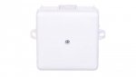 Puszka hermetyczna n/t 86x86x39mm z zaciskiem 5x2,5mm z uszami montaż. IP55 biała 0226-11