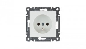 Lumina Gniazdo pojedyncze z/u 16A białe WL1020