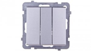 SONATA Łącznik potrójny srebro mat ŁP-13R/m/38