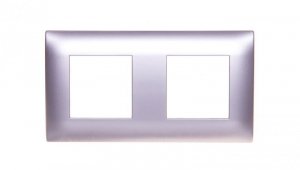 DANTE Ramka podwójna tworzywo ASA inox 454182