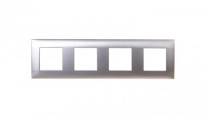 DANTE Ramka poczwórna tworzywo ASA inox 454184