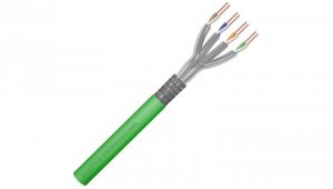 Kabel FTP kat.8.2 S/FTP 4x2x0,6 zielony DIGITUS /500m/