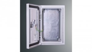 Obudowa n/t z płytą montaż PSH 302015 PROFIT 300x200x150 IP65 IK10 RAL7035 zamek herm.-D5