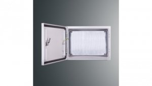 Obudowa n/t z płytą montaż PSH 304020 PROFIT 300x400x200 IP65 IK10 RAL7035 zamek herm.-D5