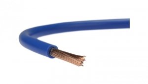 Przewód instalacyjny H05V-K / LgY 0,75 500V niebieski linka giętka Elektrokabel /100m/
