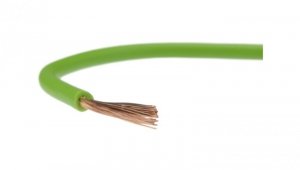 Przewód instalacyjny H05V-K / LgY 0,75 500V zielony linka giętka Elektrokabel /100m/