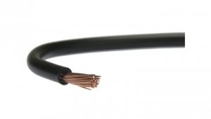 Przewód instalacyjny H05V-K / LgY 1 500V czarny linka giętka Elektrokabel /500m/