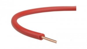 Przewód instalacyjny H07V-U / DY 0,75 750V czerwony drut Elektrokabel /100m/