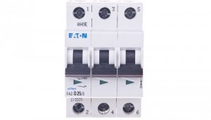 Wyłącznik nadprądowy 3P D 25A 15kA AC FAZ D25/3 278898