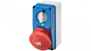 Gniazdo wtykowe z blokadą pionowe bez spodu 16A 3P+E 400V 9H GW66330