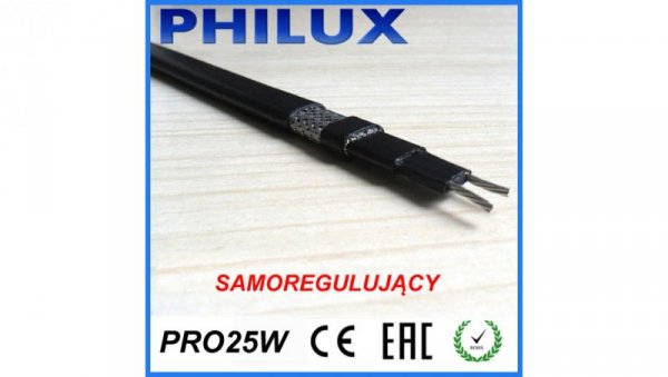 Kabel grzejny samoregulujący PRO 25W/m /mb/