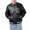 Fubu Herrenjacke Bomberjacke Varsity Leather Jacket In Schwarz 6075111