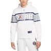 Jordan Herren Sweatshirt mit einer Kapuze auf weißem Reißverschluss m J PSG Fleece FZ DB6481-051