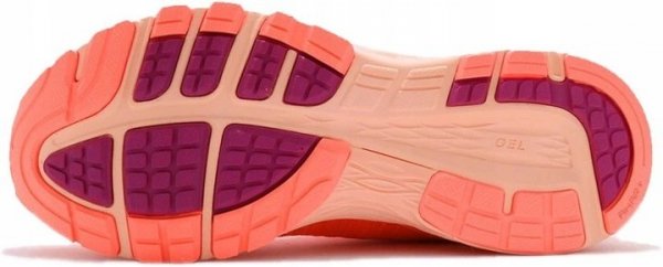 Asics Dyna Flyte 2 T7D5N-0601 Bequeme Sportschuhe In Orange Sneaker für Damen