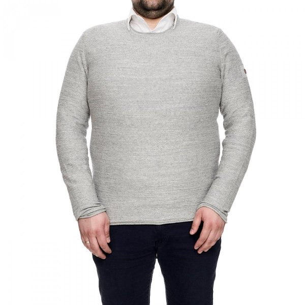 Camel Active Baumwolle Herrenpullover Pullunder In Hellgrau Mit Lange Ärmel