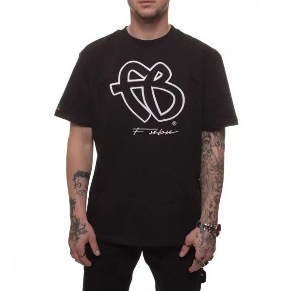 Fubu Herren T-Shirt Baumwolle Classic Tee In Schwarz 6069126
