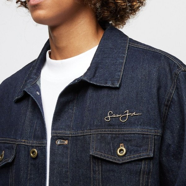 Sean John Jeansjacke Classic Logo Denim Jacket für Herren JM213-042-01