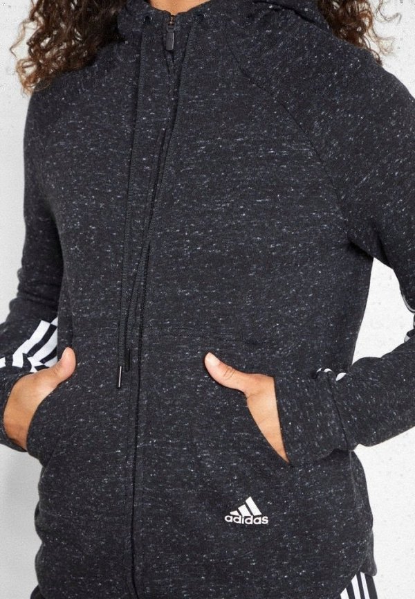 Adidas Damenbluse In Schwarz Sweatshirt S2S Fz Hoody DH8103