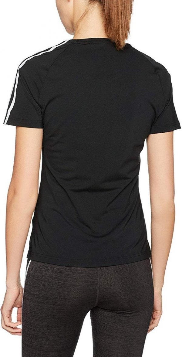 Adidas D2M Tee 3S Climalite Damen Sport T-Shirt In Schwarz für Damen