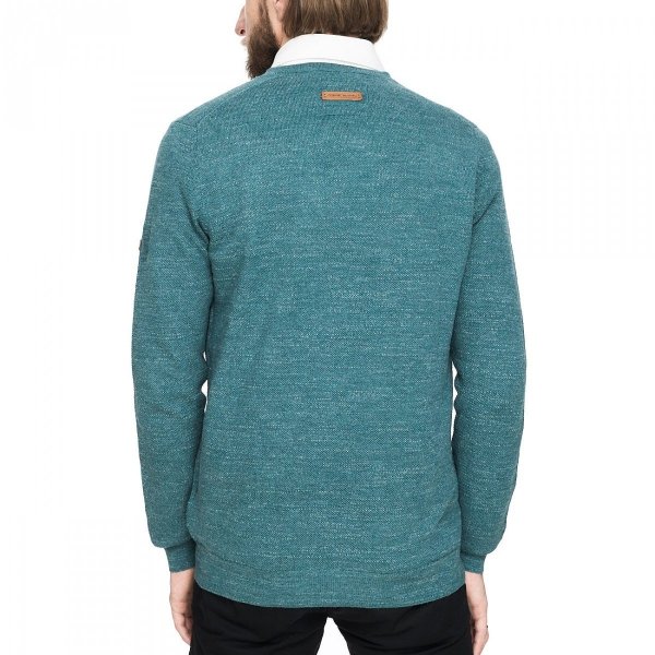 Camel Active Baumwolle Herrenpullover Pullunder In Türkis Mit Lange Ärmel