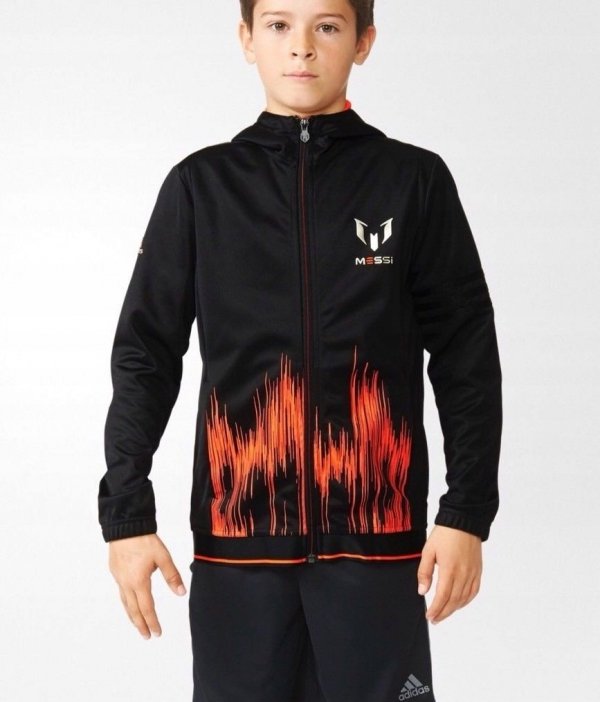 Adidas messi Hood schwarzes Sweatshirt für AK1963 Schieberegler