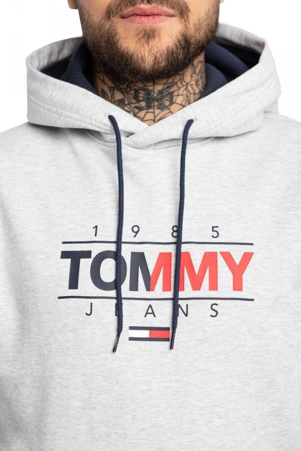 Tommy Jeans Sweatshirt TJM Essential Kapuzenpullover In Grau für Herren