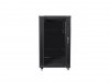 Szafa rack Lanberg FF01-6822-12B (22U; 19''; 1160 mm / 600mm / 800 mm; stojąca; Szklane; 800 kg; kolor czarny)