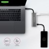 Axagon HMC-5G2 stacja dokująca USB 3.2 Gen 2 (3.1 Gen 2) Type-C Szary