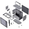 Obudowa Jonsplus MATX Uchwyt Case Z20 - czarny