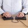Klawiatura R-Go Split Break ergonomiczna UK-išdestymas juodas