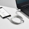 Kabel micro USB do USB Baseus Simple Wisdom, 2.1A, 1.5m (biały) 2szt.