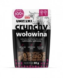UNISZKI Crunchy wołowina - Pietruszka Pokrzywa 80g