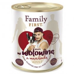FamilyFirst Bogata w wołowinę+marchewka adult 800g