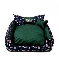 GO GIFT Korona Legowisko dla psa i kota XL - zielony - 100x90x18 cm